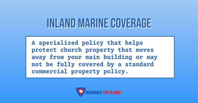 Inland marine coverage church