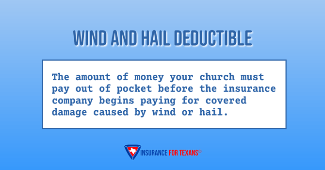 wind and hail deductible church